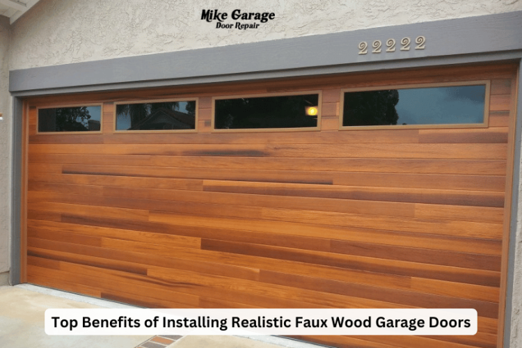 Top Benefits of Installing Realistic Faux Wood Garage Doors