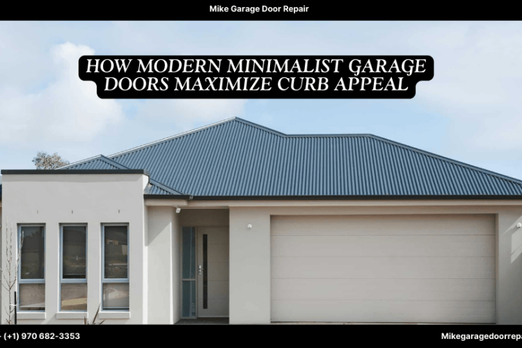 How Modern Minimalist Garage Doors Maximize Curb Appeal
