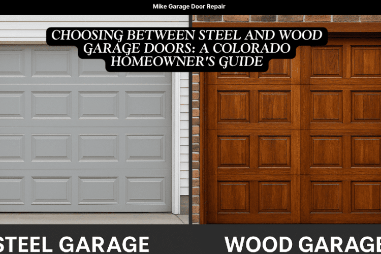 Choosing Between Steel and Wood Garage Doors: A Colorado Homeowner’s Guide