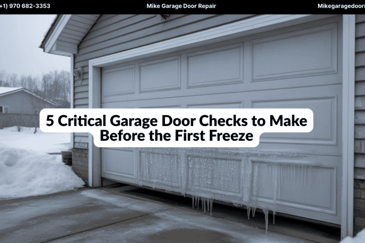 5 Critical Garage Door Checks to Make Before the First Freeze