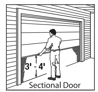 manual garage door balance test
