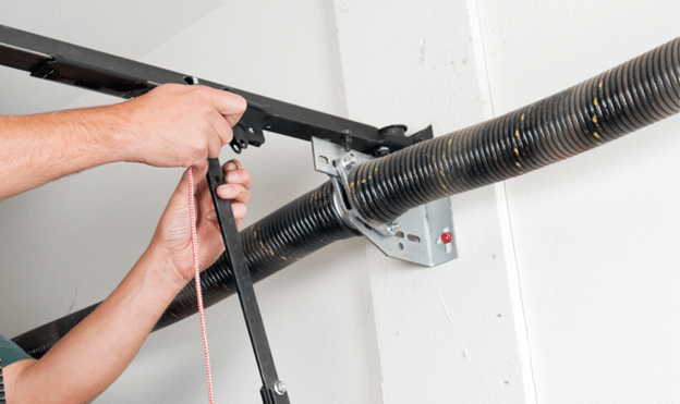 garage door spring inspection before winter