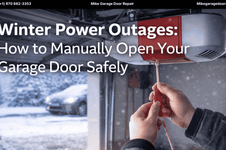Winter Power Outages: How to Manually Open Your Garage Door Safely